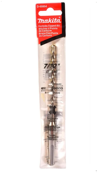 BROCA SDS-PLUS 7/32" X 6-1/4" (1 PZA)