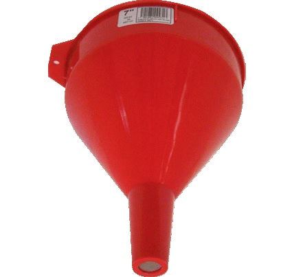 EMBUDO DE PLASTICO CON FILTRO METALICO 5"