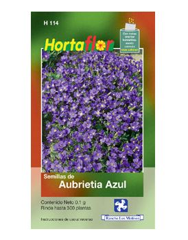 SOBRE DE SEMILLAS DE AUBRIETIA AZUL HORTAFLOR, CONTENIDO DE .01G