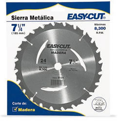 DISCO PARA SIERRA CIRCULAR PARA MADERA  7-1/4" X 24D EASY CUT