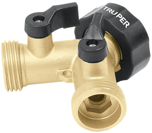 CONECTOR "Y" DE LATON, ENTRADA 3/4"