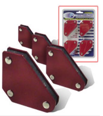 JUEGO DE 4 ESCUADRAS MAGNETICAS DE 10 LBS