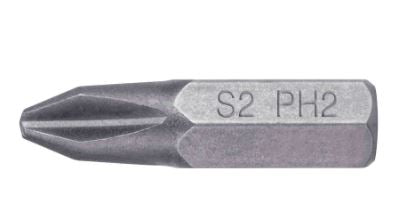 PUNTAS PARA DESARMADOR PHILLIPS PH2, 1", F PZA