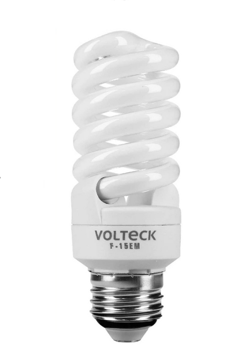 Lámpara fluorescente compacta espiral VOLTECK con casquillo rosca, 15 W