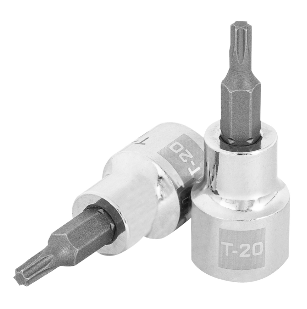 DADOS PUNTA TORX, CUADRO 3/8', T-20"