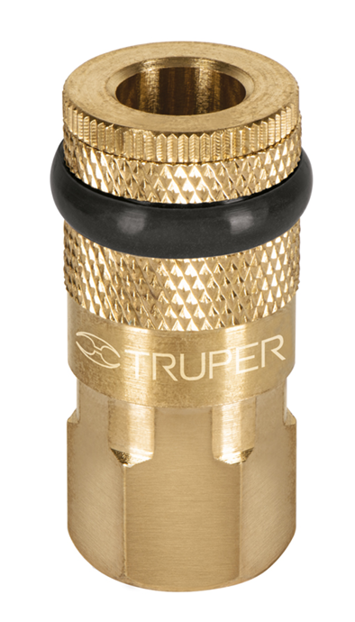 COPLE RAPIDO PARA AIRE, HEMBRA, 1/4" NPT, TRUPER