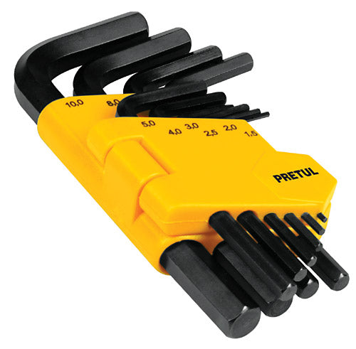 JUEGO DE 10 LLAVES ALLEN STD, PRETUL