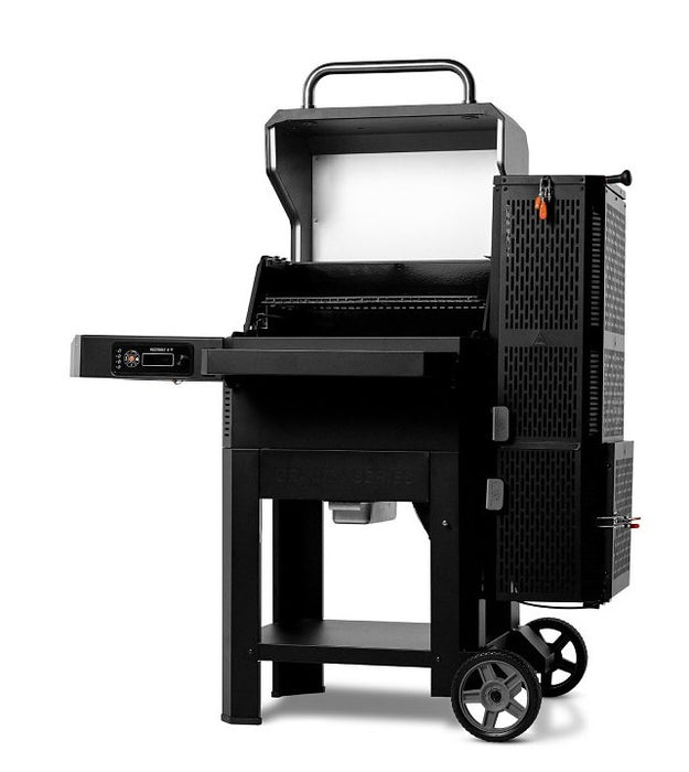 ASADOR DE CARBON MASTERBUILT NEGRO 600 SERIES CON AHUMADOR