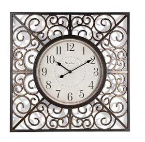 RELOJ ANALOGICO DE PARED CUADRADO 33163