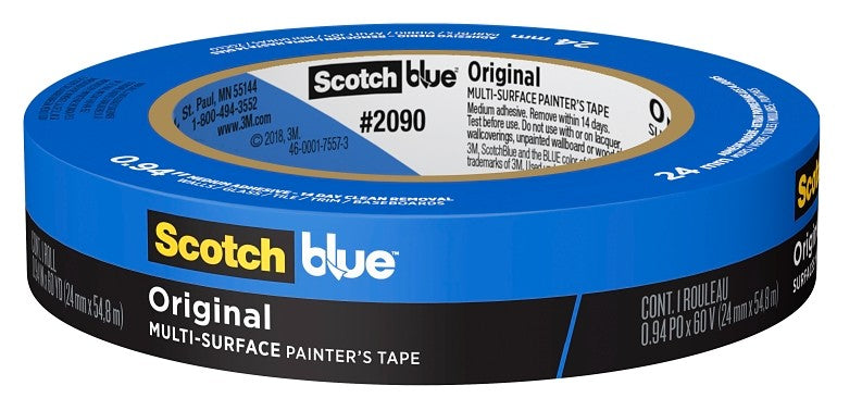 CINTA MASKING AZUL 2090, 1" X 54.8 MTS, SCOTCHBLUE