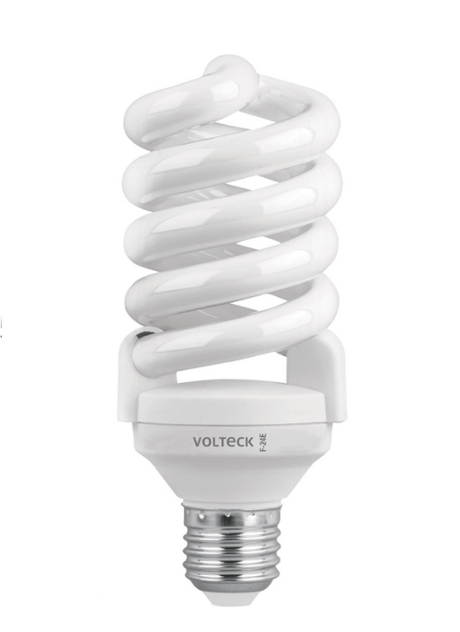 Foco LED espiral Volteck de 24 W con base roscada