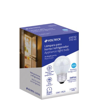 FOCO INCANDESCENTE 40W PARA HORNO/REFRIGERADOR