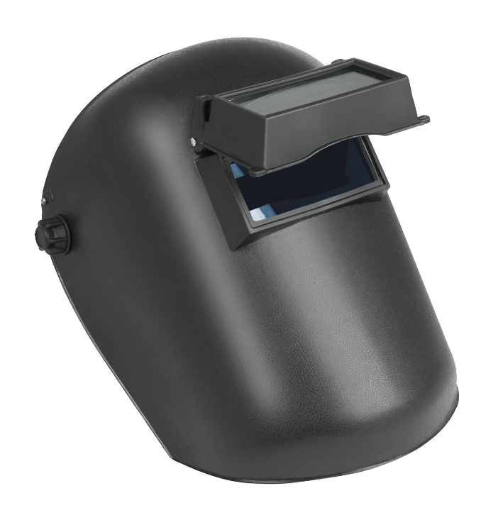 Casco de soldar PRETUL, careta negra con visor abatible