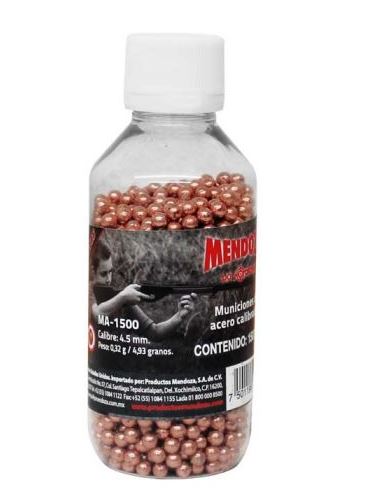 MUNICION DE ACERO CAL 4.5 BOTE CON 1500 PZ