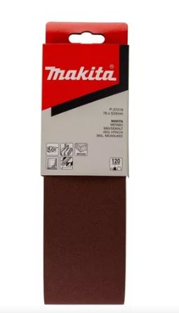LIJA DE BANDA 76 x 533 mm (3" X 21") G 120 P/MADERA, 5 PZ