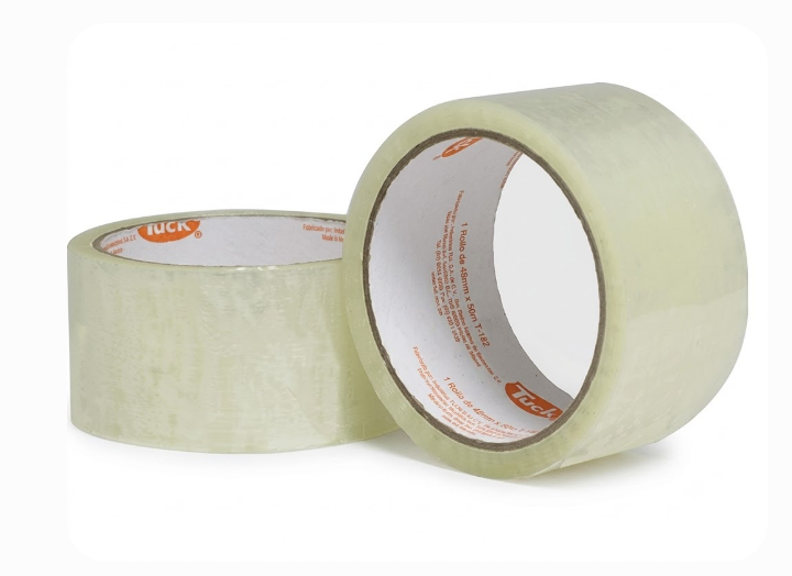 CINTA DE EMPAQUE TUK, TRANSPARENTE DE 48 mm X 50MTS USO COMERCIAL (PAQUETE 6 ROLLOS)