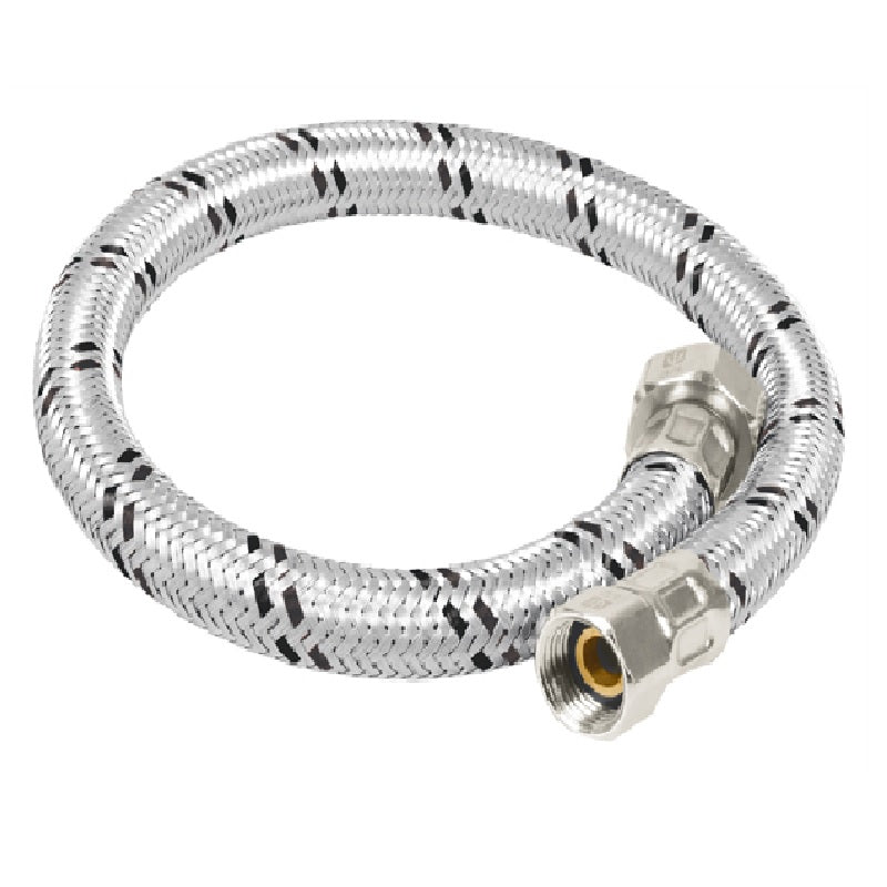 MANGUERA PARA BOILER, TRENZADO FLEXIBLE DE ACERO INOXIDABLE  1/2" x 3/4"