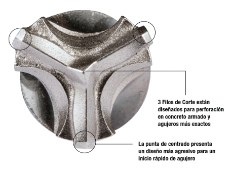 BROCA SDS PLUS 3 FILOS 5/8" X 10" (ANTES B-59617)