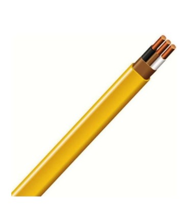CABLE AMARILLO DE 3 ALAMBRES ROMEX DE 12/2 250 ft (76.2m) (ROLLO 76 METROS)