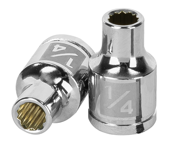 DADO DE 1/4", CUADRO DE 3/8", 12 PUNTAS, D-3808