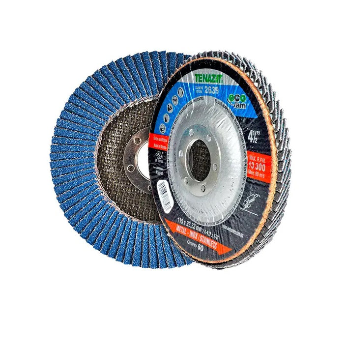 DISCO LAMINADO 4-1/2", GRANO 60 115 X 22.23 MM TENAZIT