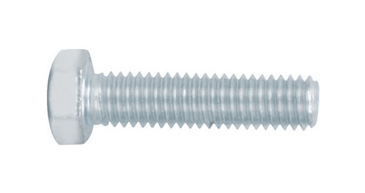 Tornillo de máquina galvanizado, cabeza hexagonal, rosca marcada 3/8 x 1-1/2"