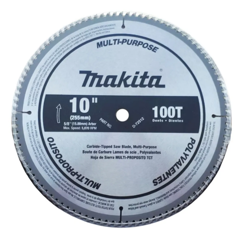 SIERRA CIRCULAR MULTI PROPOSITO 10''X5/8''X 100 DIENTES TCT
