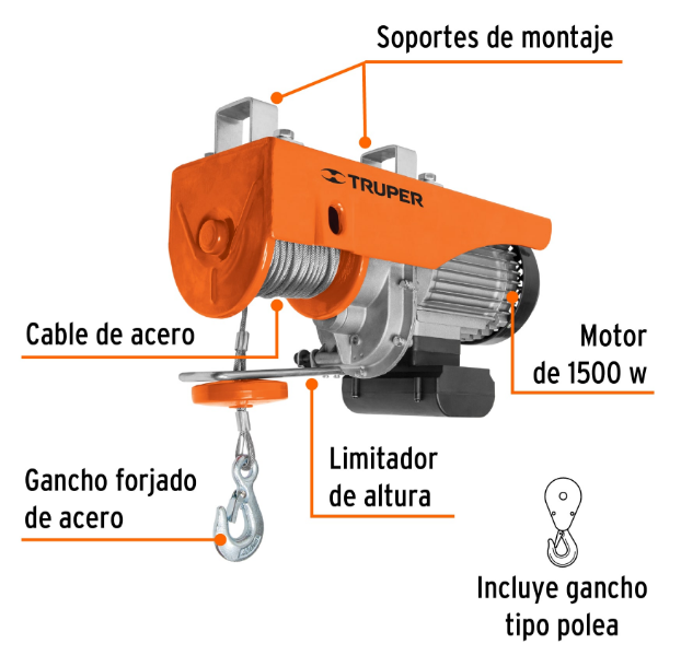 POLIPASTO ELECTRICO DE 400/800 KG